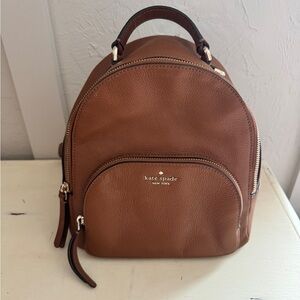 Kate Spade Tan Leather Backpack